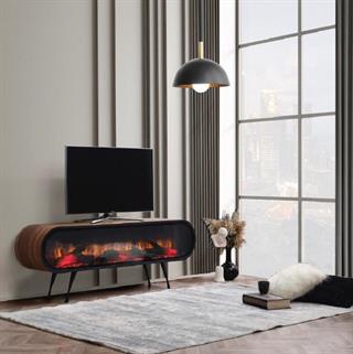 DUO Şömineli Tv Ünitesi Ceviz