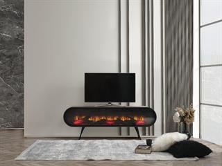 DUO 180 cm Şömineli Tv Ünitesi Ceviz 