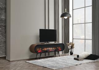 DUO 180 cm Şömineli Tv Ünitesi Ceviz 