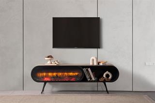 Duo V2 Şömineli Tv Ünitesi Ceviz