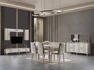 İnci Duvar Üniteli Yemek Odası Takımı