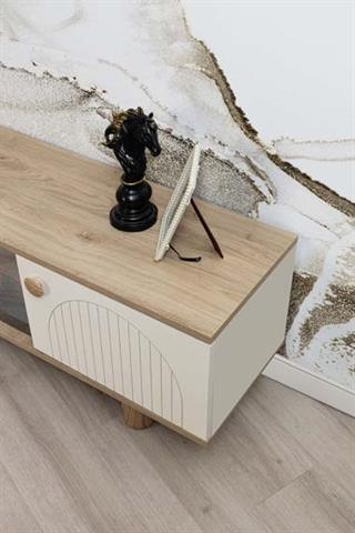 Madrid Bohem Şömineli 2 Kapaklı Tv Ünitesi