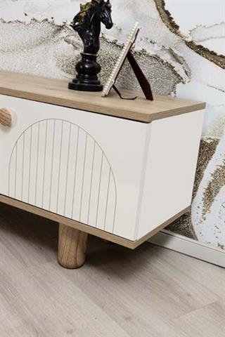 Madrid Bohem Şömineli 2 Kapaklı Tv Ünitesi