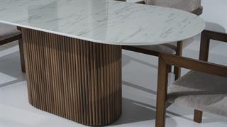 Marina Mdf Mermer Baskı Masa Sandalye