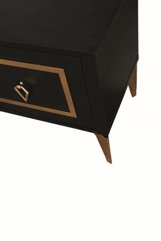 Milano Siyah Şömineli 2 Kapaklı Tv Ünitesi