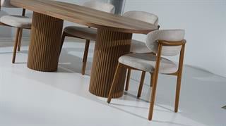 Nevada Mdf Ceviz Masa Sandalye