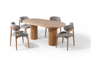 Nevada Mdf Kayın Masa Sandalye