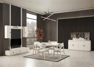 Petek Duvar Üniteli Yemek Odası Takımı