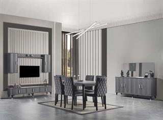 Pırlanta Duvar Üniteli Yemek Odası Takımı