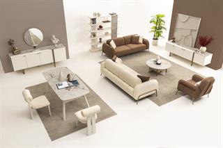 Puffy Yemek Odası Takımı