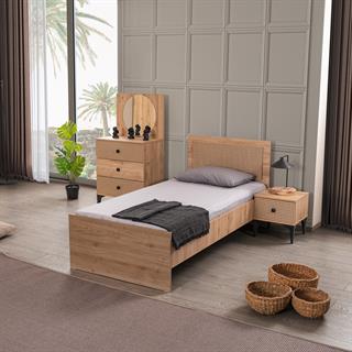 Rustik Genç Odası 4 Kapılı Dolap