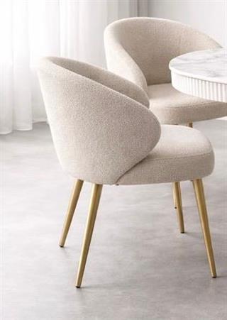 Stone Mdf Mermer Desenli Masa Sandalye