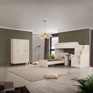 Story Ranzalı Genç Odası 3 Kapılı Dolap