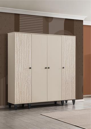 Story Ranzalı Genç Odası 4 Kapılı Dolap