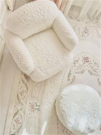 Teddy Gold Ayaklı Çocuk Koltuk ve Puf