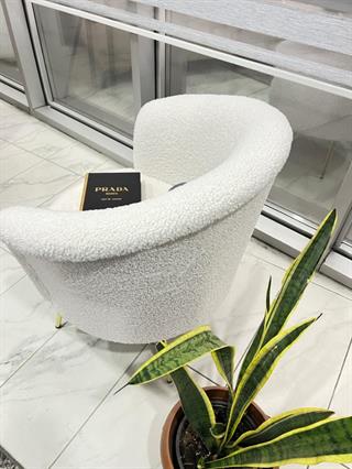 Esla Teddy Kumaşlı Tekli Berjer Sandalye