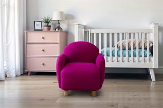 Teddy Mor Ahşap Ayaklı Çocuk Koltuk