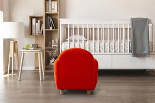 Teddy Turuncu Ahşap Ayaklı Çocuk Koltuk