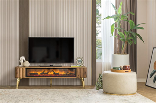 Uno Ceviz Şomineli Tv Ünitesi