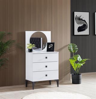 White Genç Odası 3 Kapılı Dolap