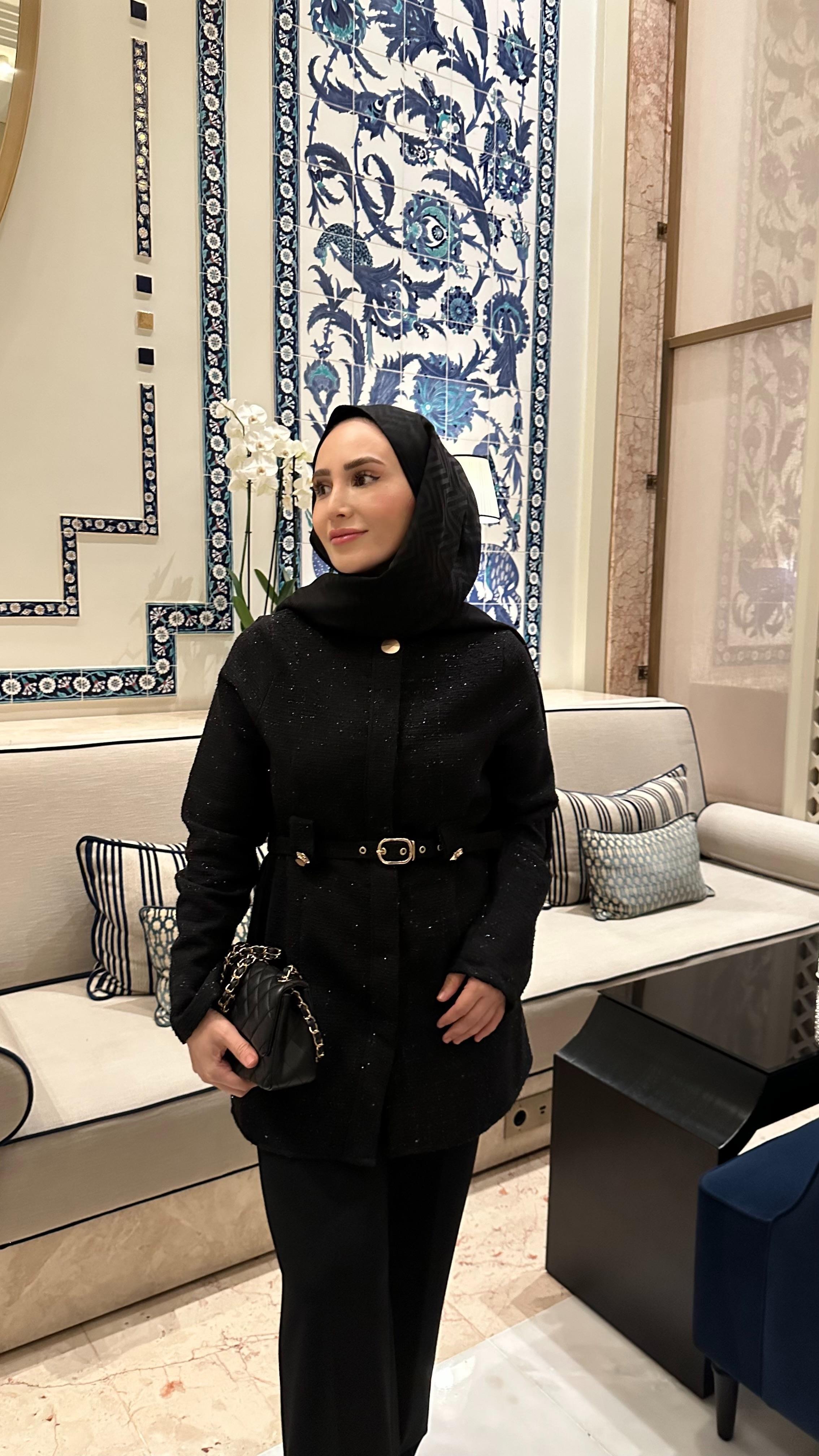 Tasarım tüvit ceket siyah ön sipariş 