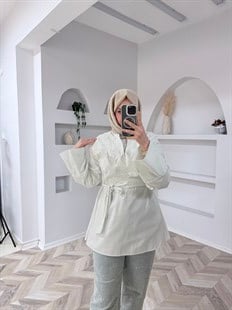 Nilda gömlek beyaz 
