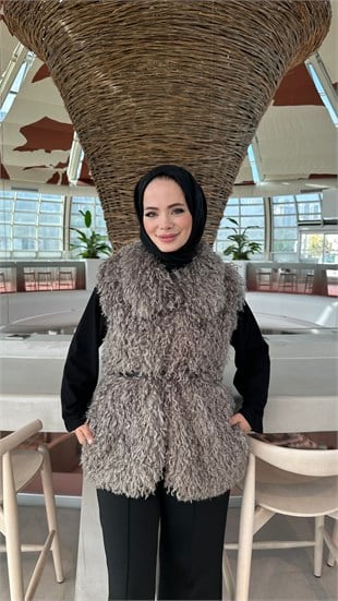 Peluş yelek 