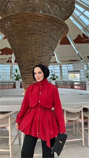 Prenses Trenç kırmızı 