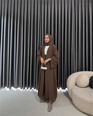 Zilan abaya acı kahve 