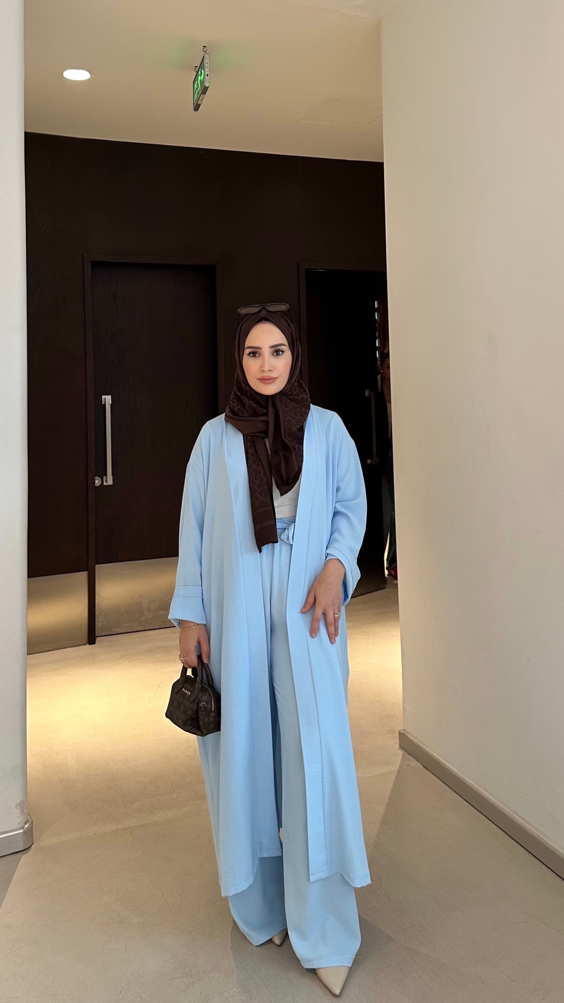 Ferah abaya mavi 