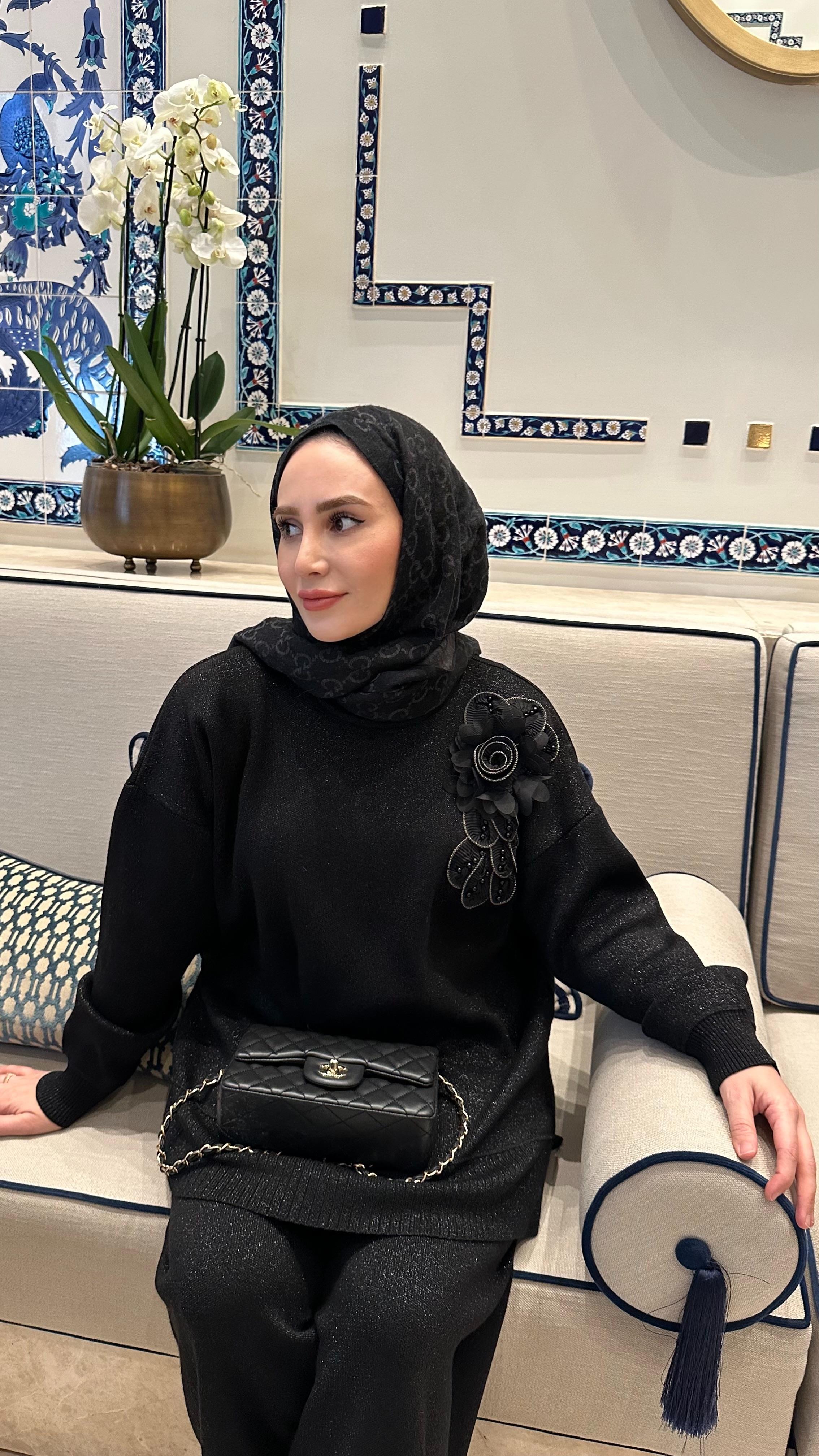 Gül takım siyah 