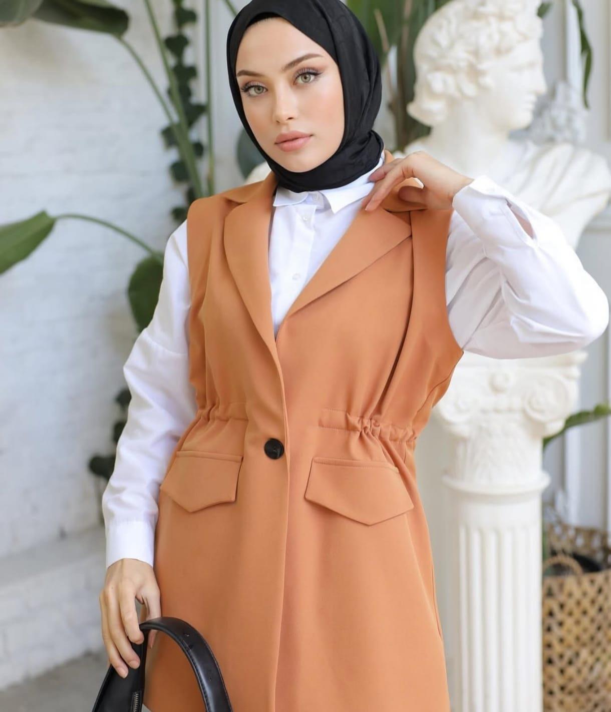 YELEKLİ 3LÜ TAKIM CAMEL 