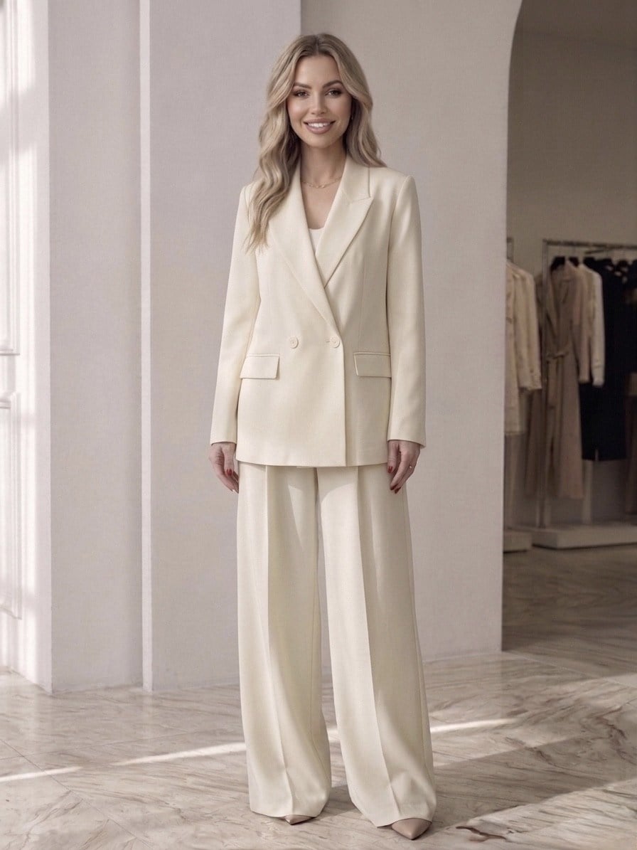 PREMİUM EKRU BLAZER CEKET
