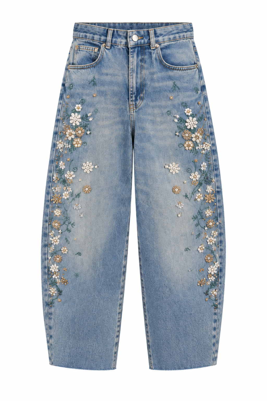 MARKA TASARIM TAŞLI  JEAN PANTOLON