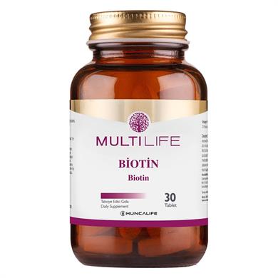Huncalife-Hunca Lf-Multilife Biotin İçeren Takviye Edici Gıda 30 Tablet
