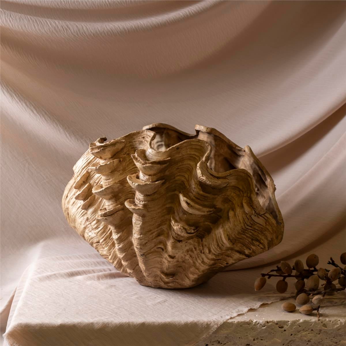 Patine İstiridye Vazo