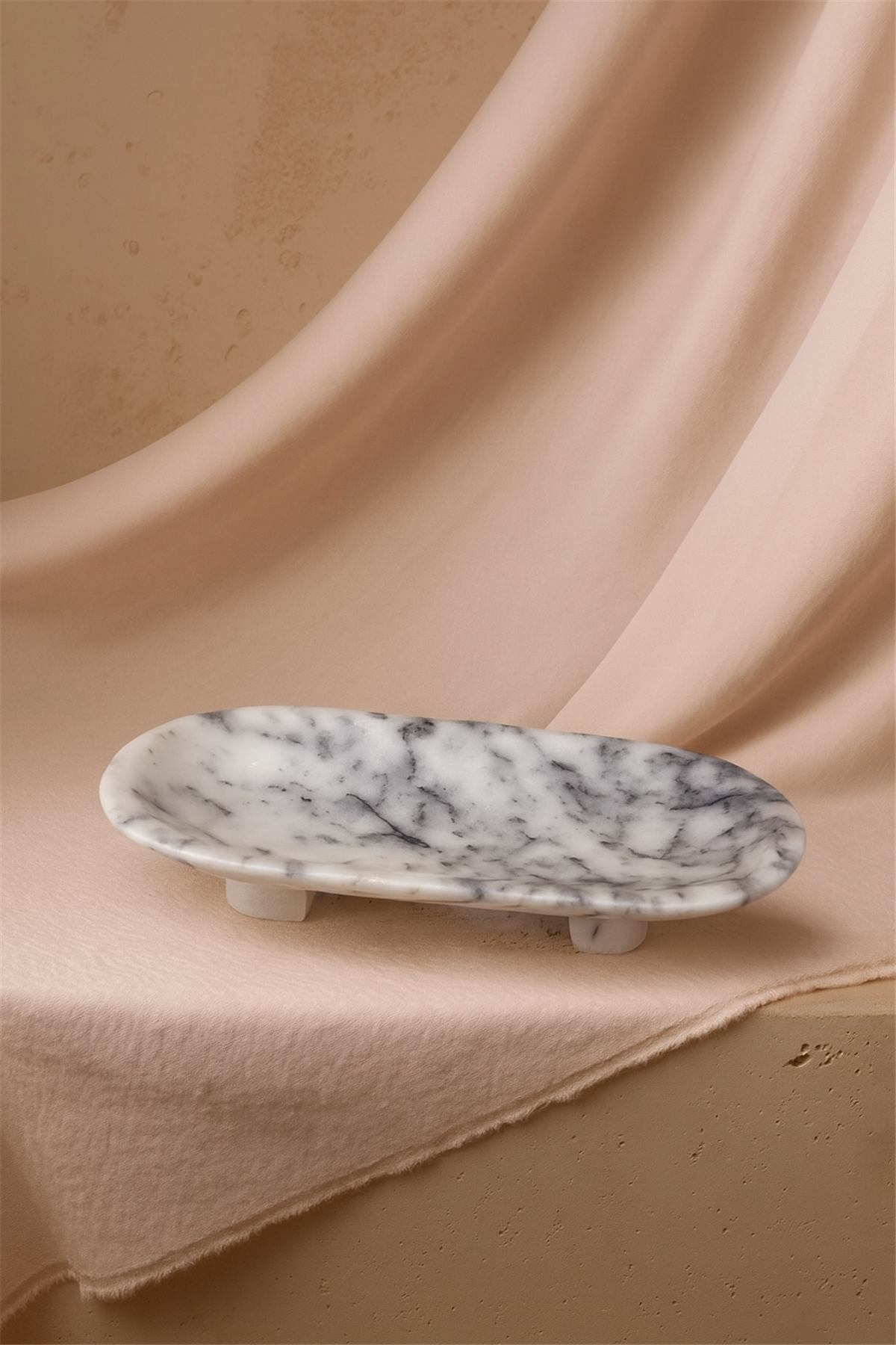 Irmak Mermer Büyük Boy Servis Tabağı Leylak