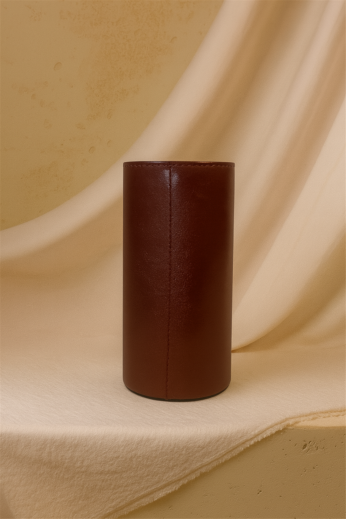 Bordo Deri Vazo Kücük