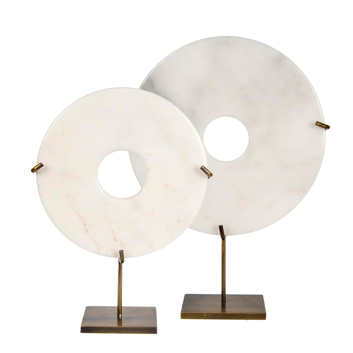 Mermer Disk Beyaz 27 Cm