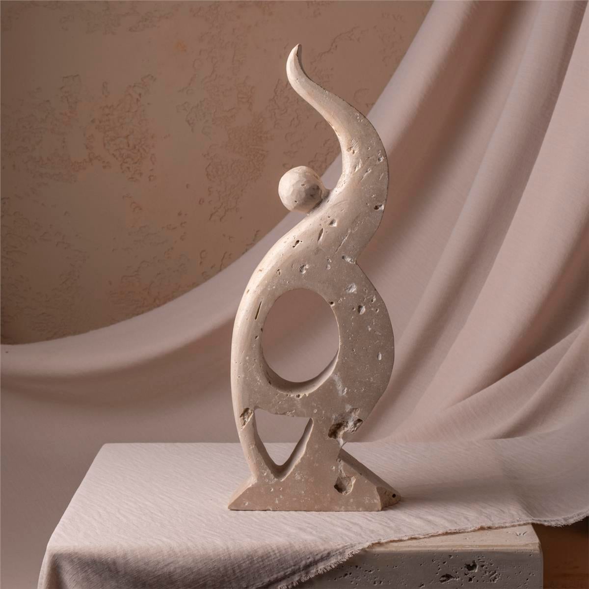 Pelikan Mermer Dekoratif Obje