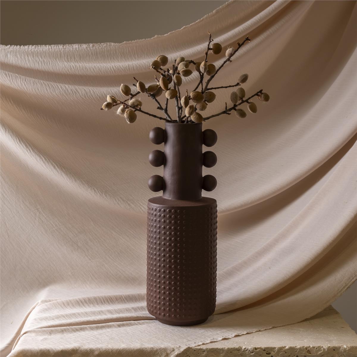 Kahverengi Büyük Baloncuk Vazo