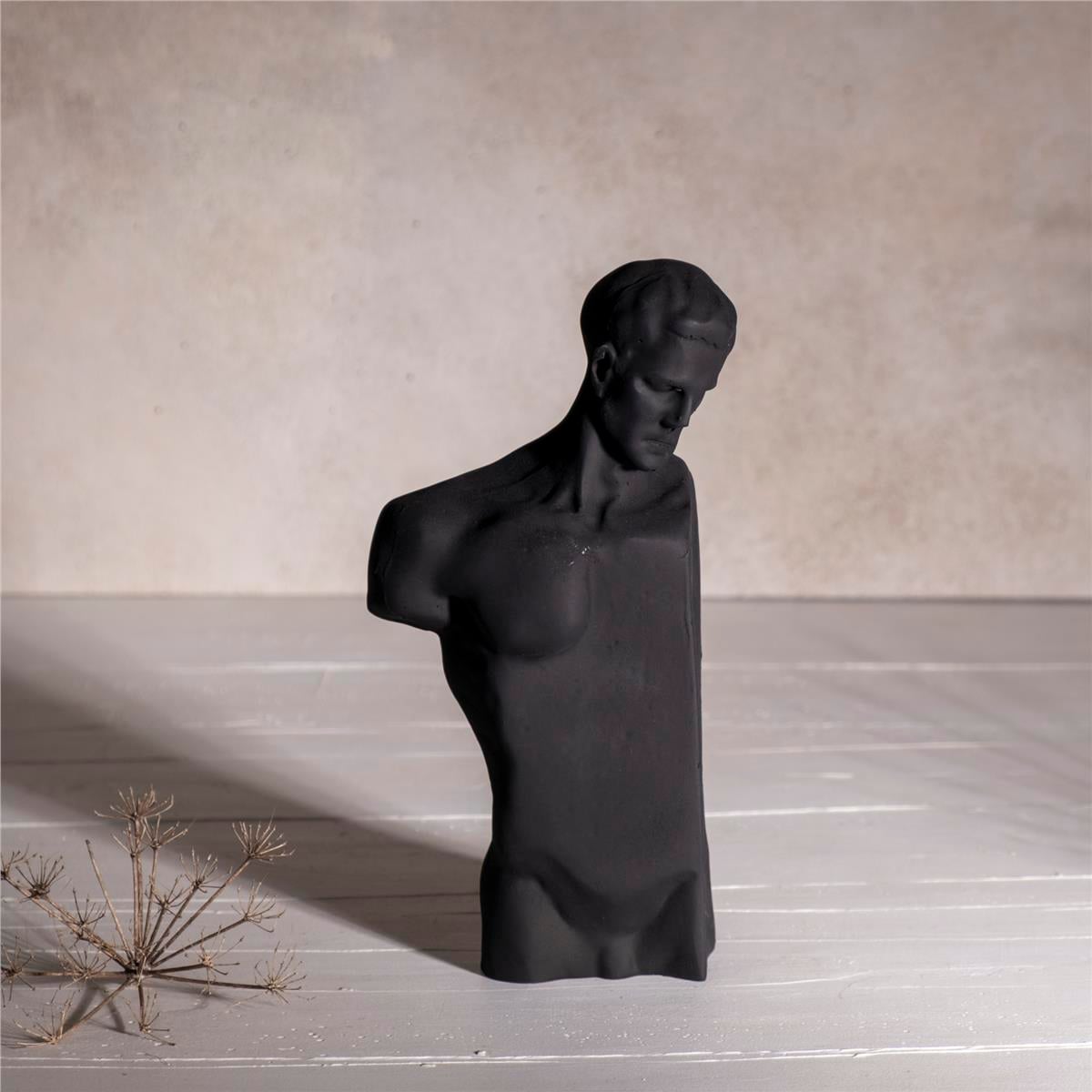 Yarım Kol Adam Büst Siyah