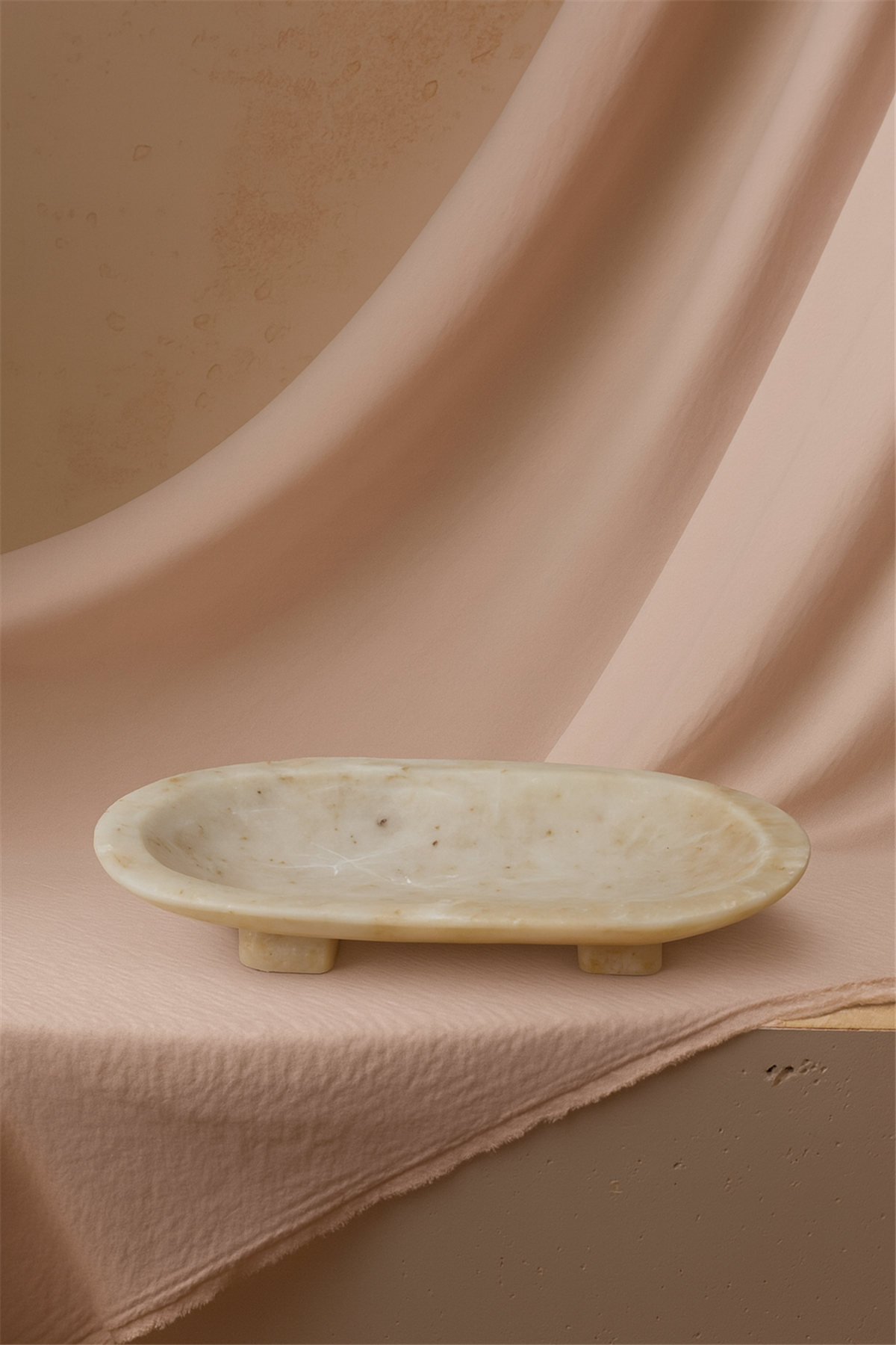 Masal Mermer Küçük Boy Servis Tabağı Afyon Şekeri