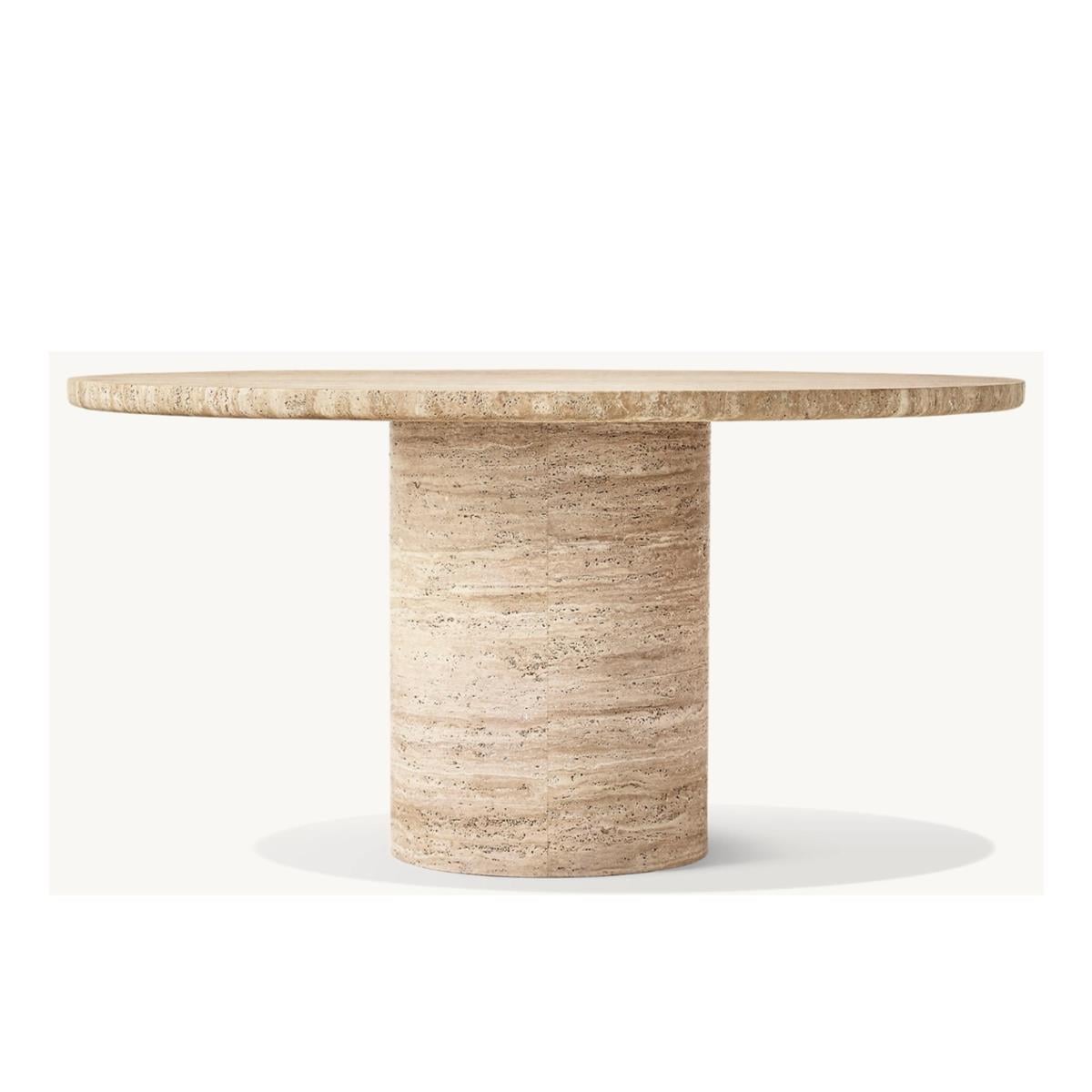 VİTOLO CARVED ROUND DİNİNG TABLE 90 CM