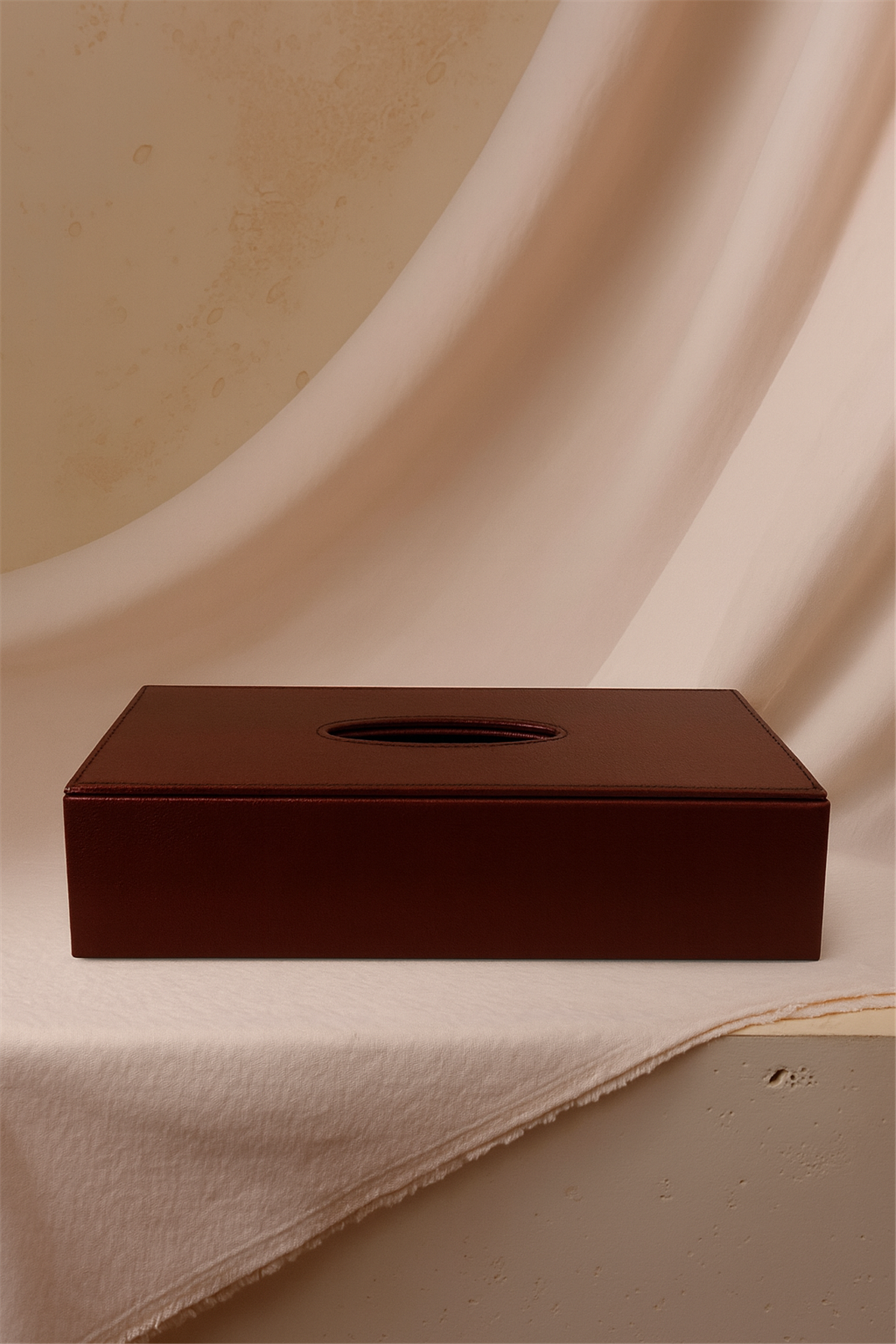 Suni Deri Peçetelik Bordo