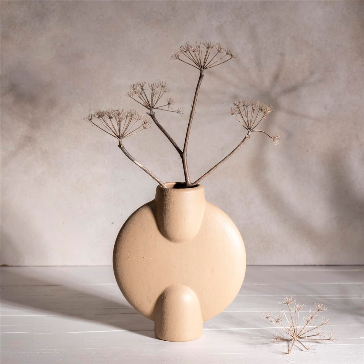 Seramik Boru Bacak Vazo Küçük Boy