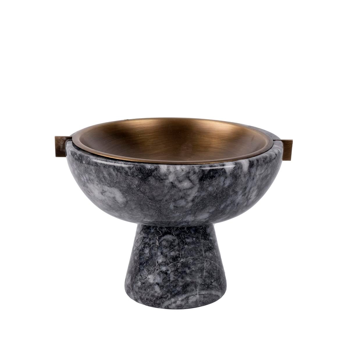  Pırınc Detaylı Mermer Kase