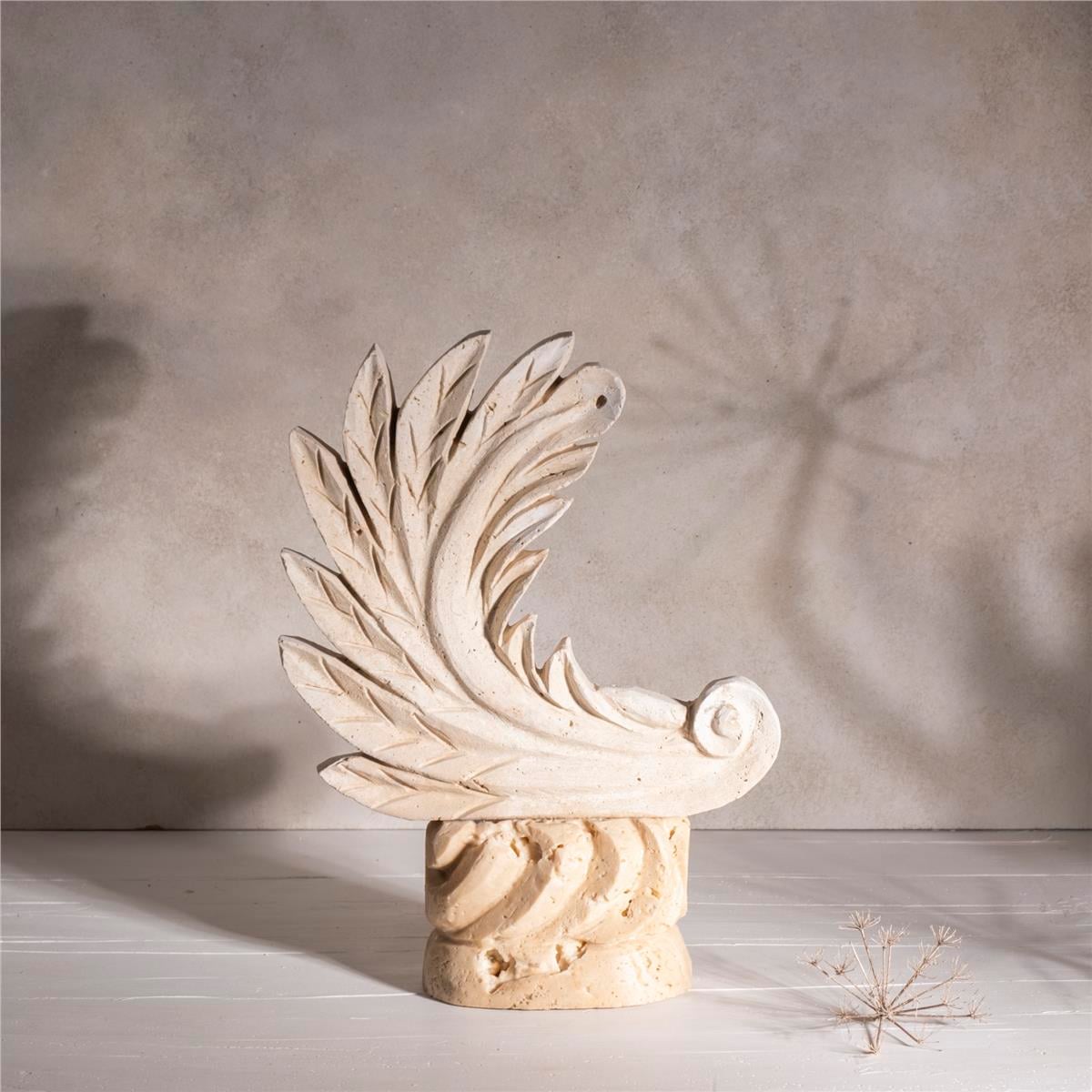 Traverten Sol Kanat Obje