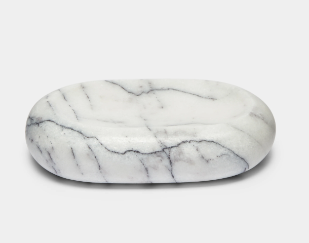 Beyaz Mermer Katı Sabunluk