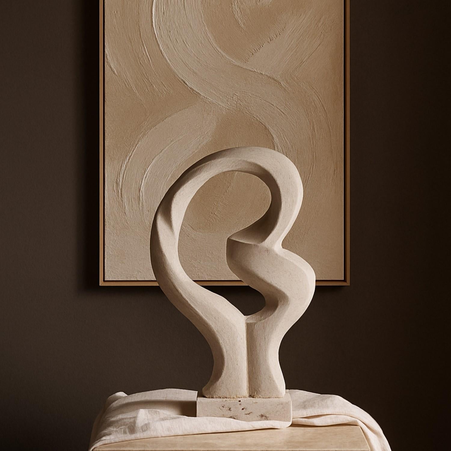 Traverten Soyut Dekoratif Obje